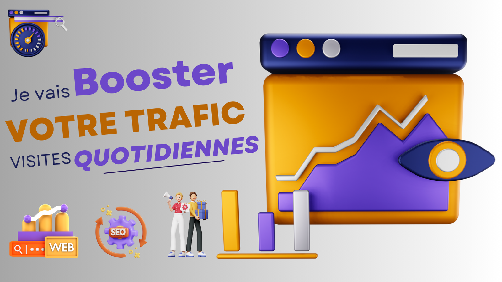 e vais booster votre Trafic de plus de 500 visites par jour et Optimiser votre SEO