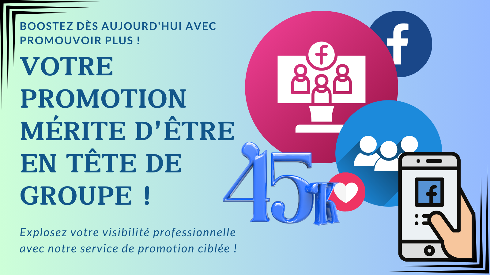 Je vais faire une Promotion Exclusive dans mon Groupe Facebook Dédié à l'Emploi et au Freelance
