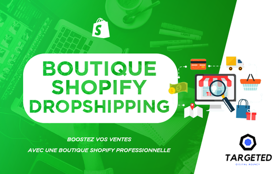 Je vais créer votre boutique Shopify professionnelle (en Dropshipping)