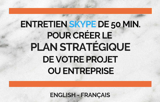 Je vais vous aider à penser à la stratégie de votre projet ou entreprise en 15 mn visioconférence ComeUp