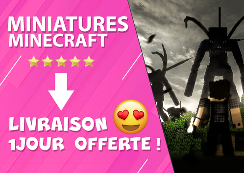 Je vais créer vos MINIATURES MINECRAFT au DESIGN unique par ArnaudAlcover
