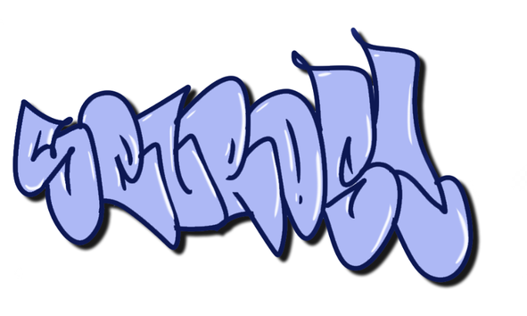 Je vais écrire un mot en style Graffiti Bubble(flop)