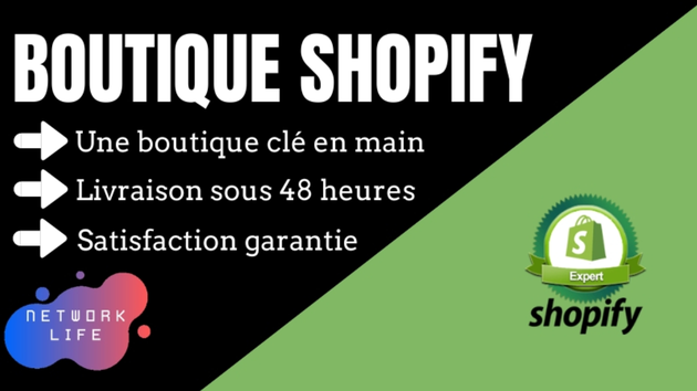 Je vais créer une boutique Shopify personnalisée