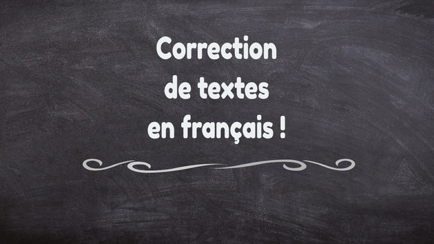 Je vais corriger votre texte en français