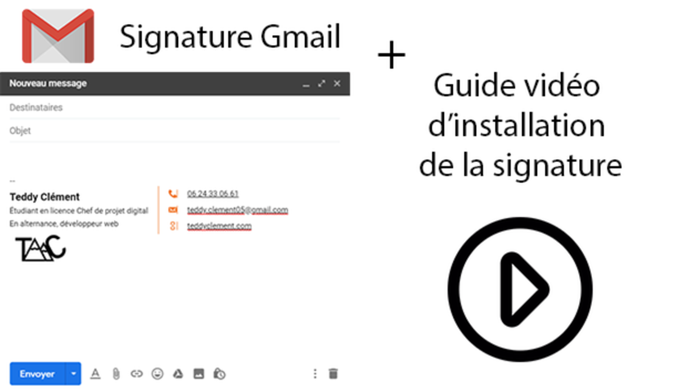 Je vais créer votre signature Gmail pro et je vous explique comment l'appliquer