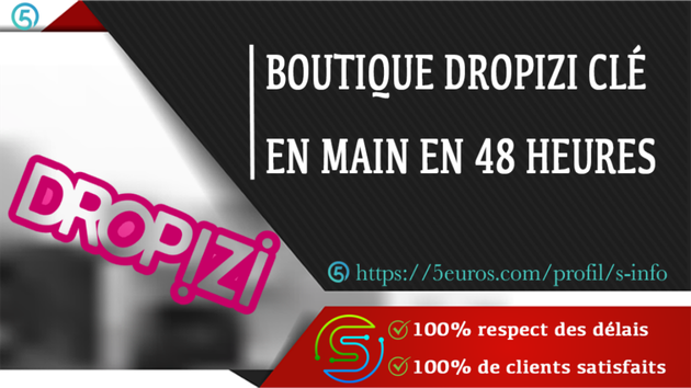 Je vais vous aider à créer votre boutique Dropizi en TRUSTSHIPPING clé en main de A à Z