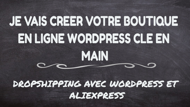 Je vais vous aider à créer votre boutique en DropShipping avec Wordpress et Aliexpress
