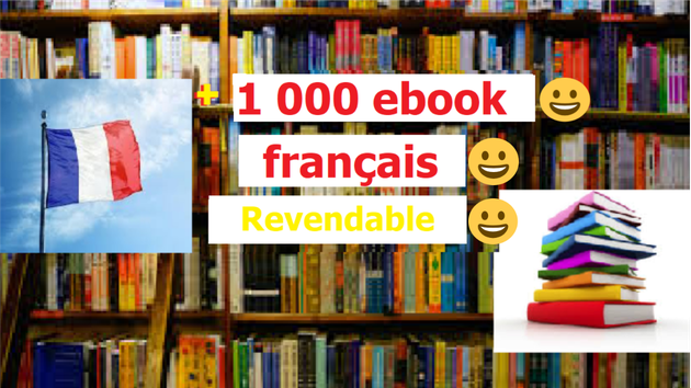 Je vais livré un pack de plus de 1000 ebooks libre de droit entièrement en français