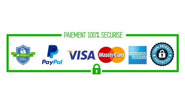 Je vais créer votre barre de logos "paiement sécurisé" 100% adaptée à votre site