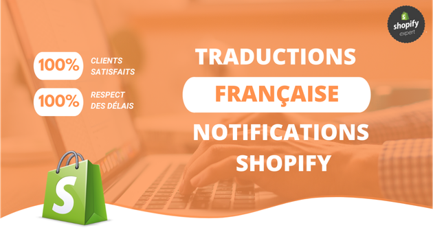 Je vais vous donner les Traductions Françaises des Notifications Shopify