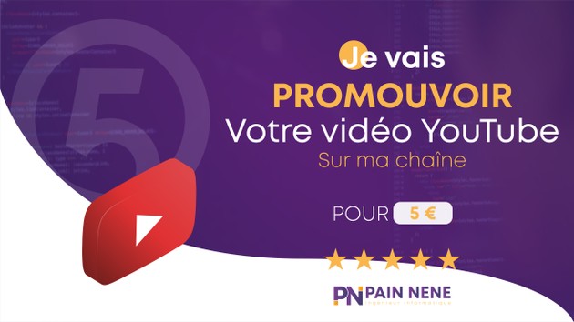 Je vais promouvoir votre vidéo YouTube sur ma chaîne