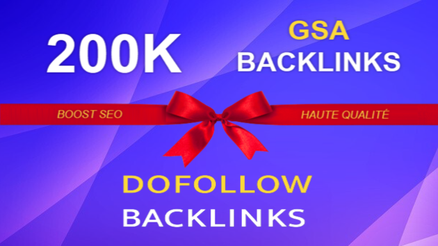 Je vais créer 200K Backlinks GSA pour booster votre classement SEO