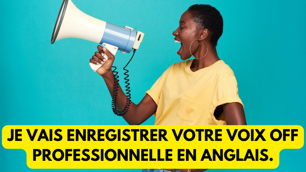 Je vais enregistrer votre VOIX OFF féminine ou masculine en anglais grâce à l'intelligence artificielle