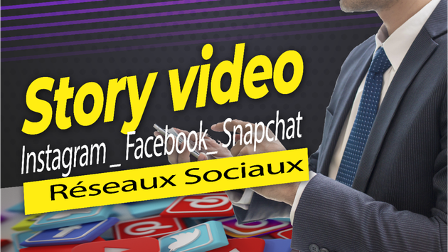 Je vais créer votre story vidéo Instagram , Facebook et Snapchat