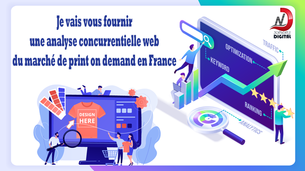 Je vais vous fournir une analyse concurrentielle web du marché de print on demand en France