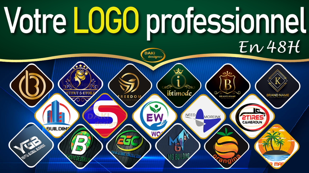 Je vais créer le logo professionnel et unique de votre entreprise ou marque