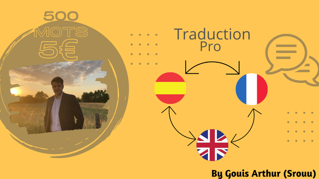 Je vais réaliser votre traduction français anglais espagnol par Srouu