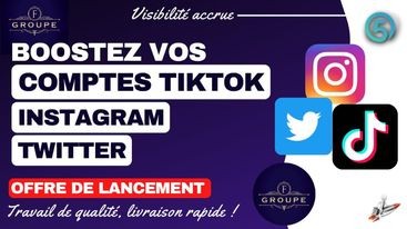 Je vais booster votre compte Instagram/Twitter/Tiktok (follow / unfollow)