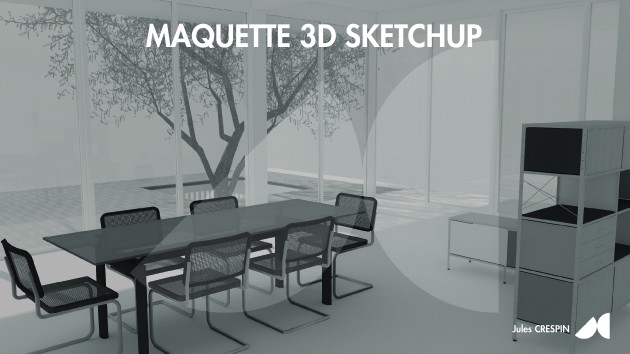 Je vais modéliser votre projet (d'Architecture, Design, Objet...) sur SketchUp