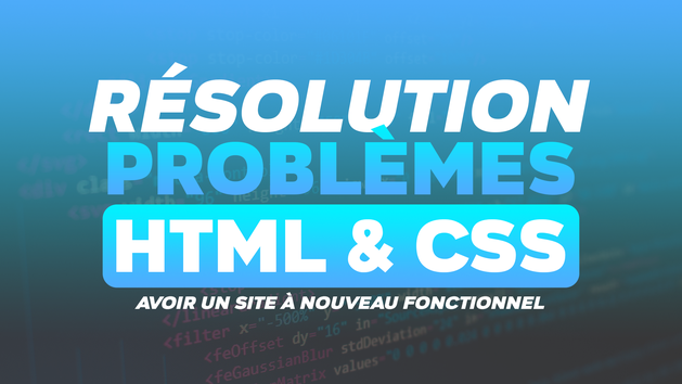 Je vais résoudre les problèmes de votre site en HTML / CSS