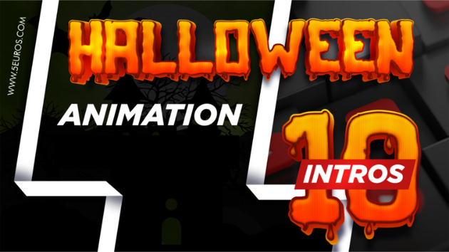 Je vais faire 10 vidéos / animations Halloween avec votre logo