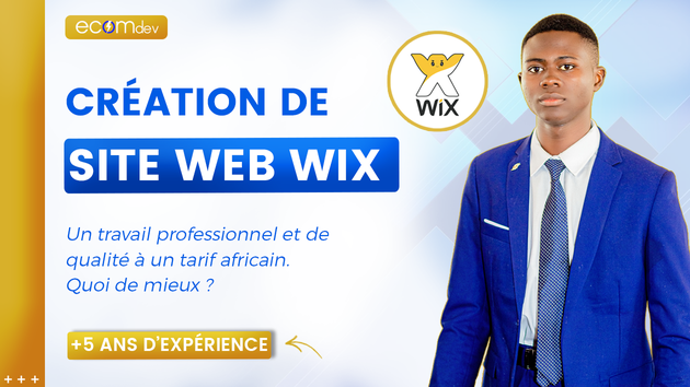 Je vais créer votre site web avec WIX