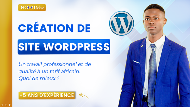 Je vais créer votre site web avec WordPress