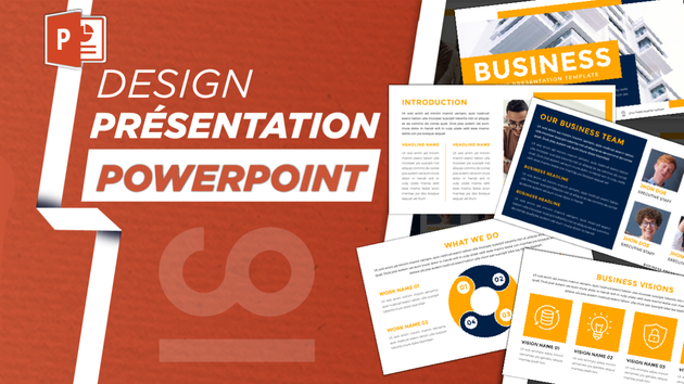 Je vais concevoir un design PRO d'un PowerPoint et Slides de présentation d'entreprise, vente