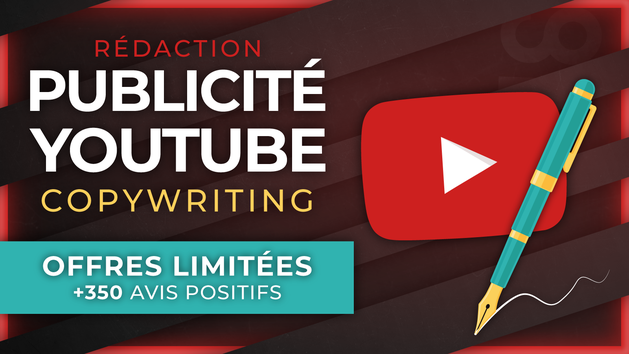 Je vais rédiger vos scripts de publicité YouTube Ads avec copywriting