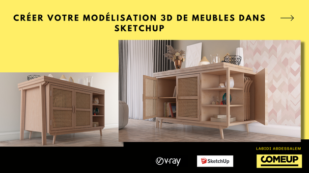 Je vais créer votre modélisation 3D de meubles dans Sketchup