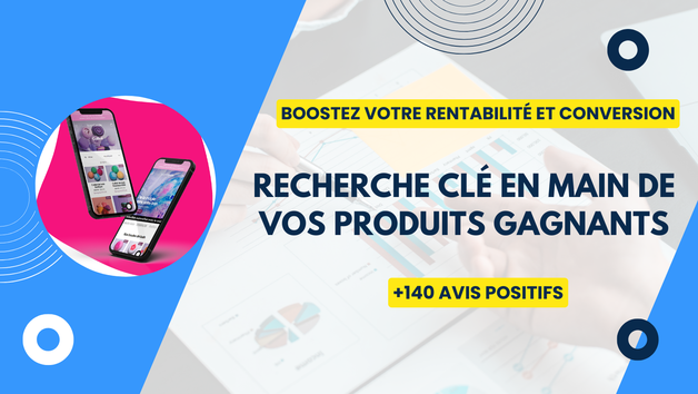 Je vais trouver 3 produits Winners ultra rentables pour votre Boutique shopify de Dropshipping / E-commerce