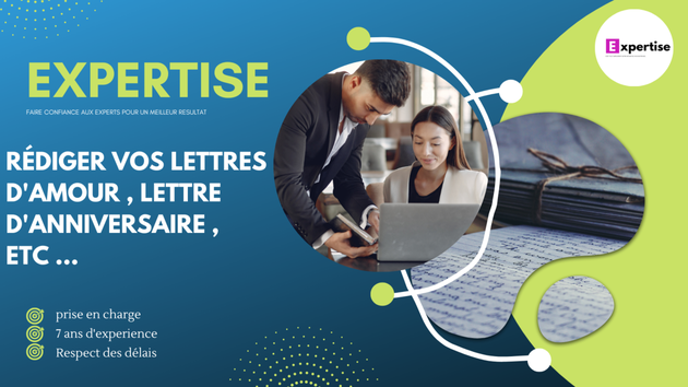 Je vais rédiger vos lettres d'amour, lettre d'anniversaire, lettre de mariage , lettre d'évènements