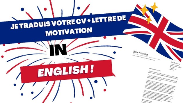I will traduire votre CV ou lettre de motivation en anglais by the7sabr