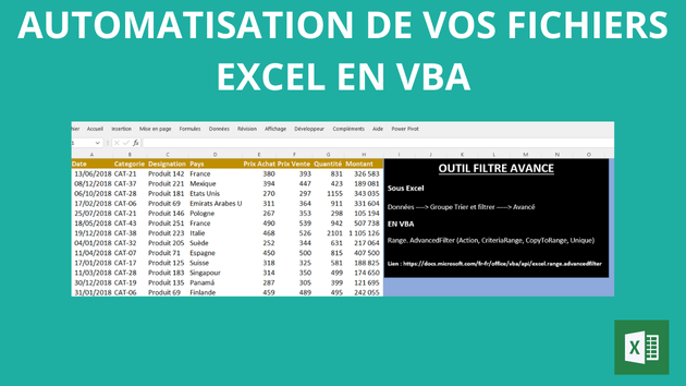 Je vais automatiser vos fichiers Excel en VBA (Programmation VBA, Tableau de bord, Modélisation financière)