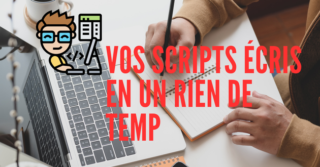 Je vais rédiger un script qui donne envie à vos prospect 650 mots ...