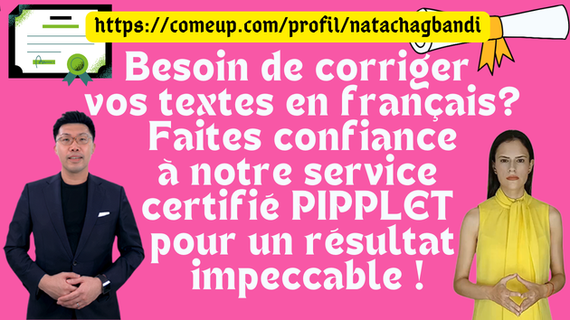 Je vais relire correctement votre texte en français, reformuler et corriger les éventuelles erreurs