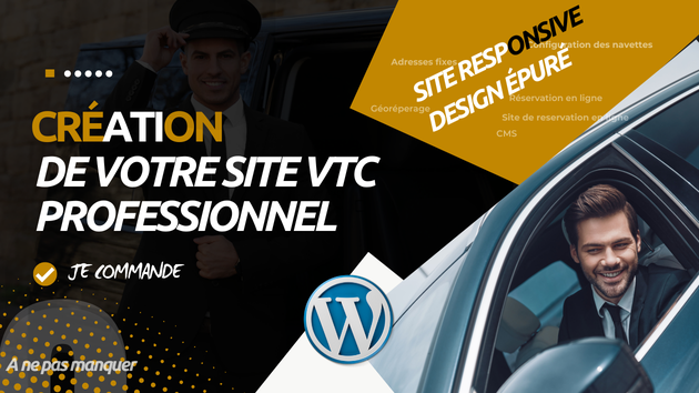 Je vais créer votre site VTC / taxi avec module de réservation sur WordPress