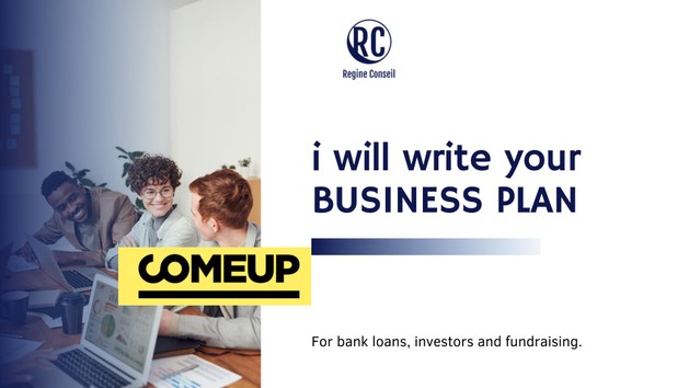 I will write a bankable business plan