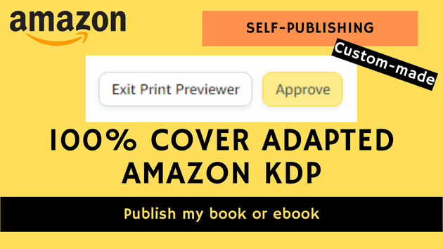 I will create your paperback book cover adapted to Amazon KDP