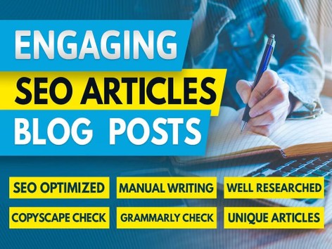 I will write SEO-optimized articles and blog posts