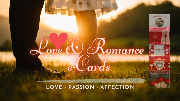 I will create a virtual romance or love cards for valentine's day or a declaration of love