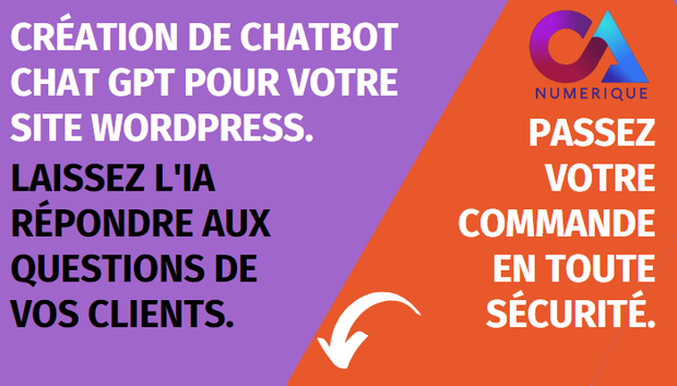 Je vais créer un chatbot basé sur chatGPT sur votre site WordPress pour ...