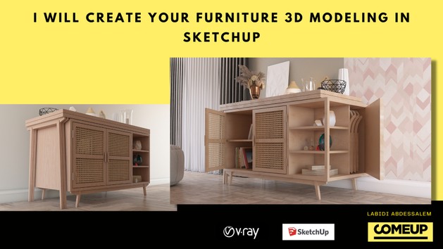 I will create your furniture 3D modeling in Sketchup