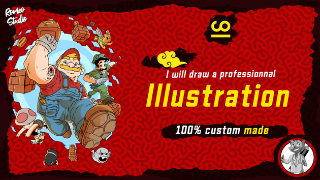 I will draw your professional illustration
