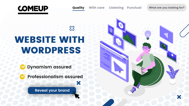 I will create your professional business website with WordPress