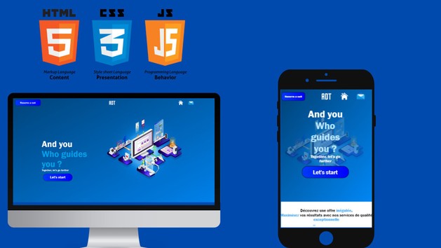 I will create stunning animated websites HTML/CSS/JS by Adhen