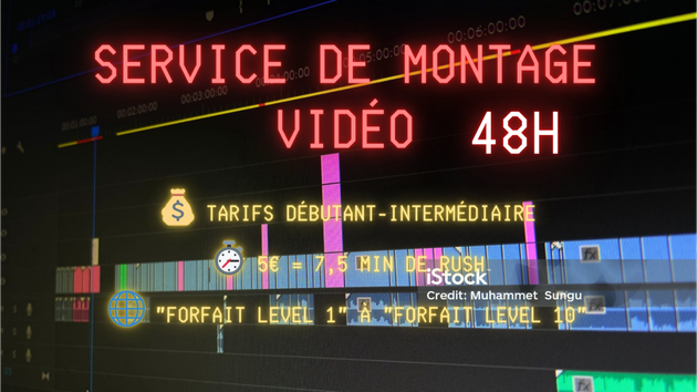 Je vais réaliser un montage vidéo YouTube Débutant-Intermédiaire 1080p