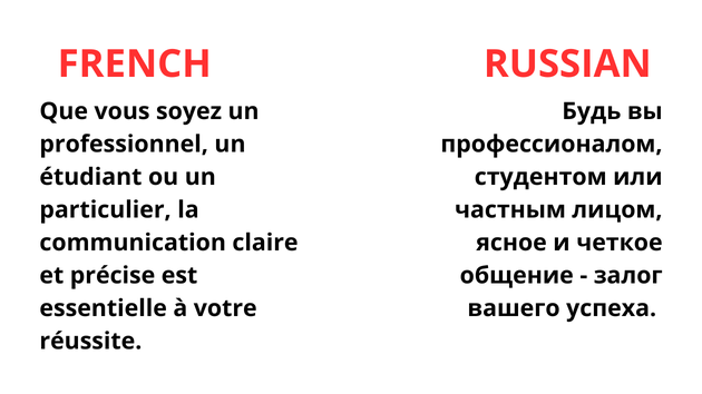 Traduction francais russe cheap