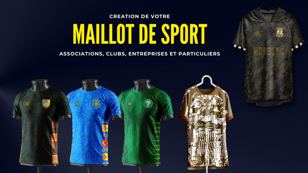 Je vais vous créer un design de maillot de football personnalisé et ...