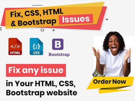 I will Fix your Html Css JavaScript bugs and issues by Destinyebuka